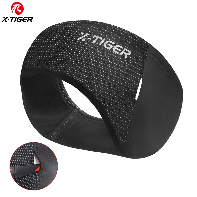 X Sports Equipment - X-TIGER ขี่จักรยานหมวกที่คาดผมกลางแจ้งหมวกกันลมหมวกขนแกะอบอุ่นในฤดูหนาวอุปกรณ์จักรยานผ้าปิดหน้ากีฬา Sweatband