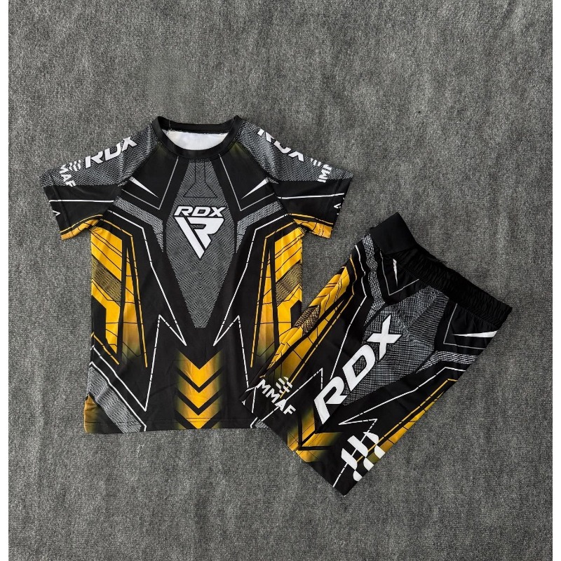 Sports Equipment Set - ชุดเสื้อยืดออกกำลังกาย RDX MMA Octagonal Cage Boxing