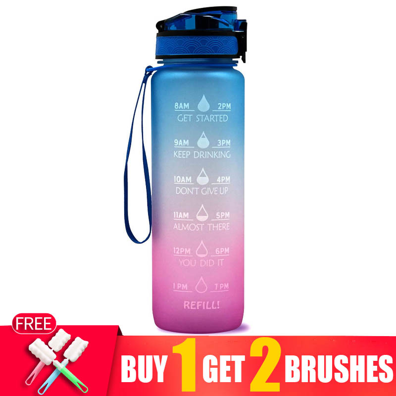 Sports Equipment Kitchener - 1000ml เครื่องดื่มกีฬาขวดน้ําดื่ม 1L ขวดน้ําขวดกีฬา Shaker โปรตีนเป็นมิตรกับสิ่งแวดล้อมขวดน้ํารายการครัวขวด