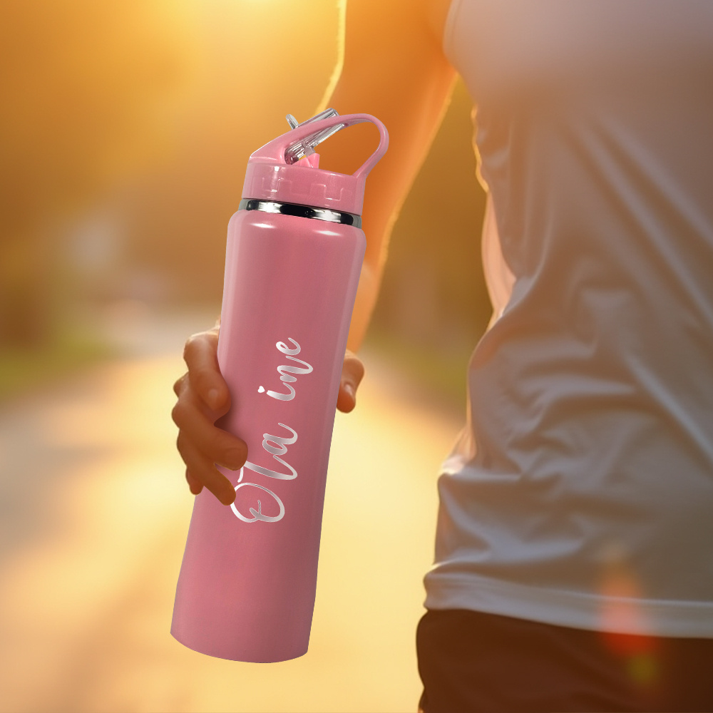 ขวดน้ำพร้อมหลอดดูดสลักชื่อส่วน - Sports Equipment With Names บทวิจารณ์และราคา