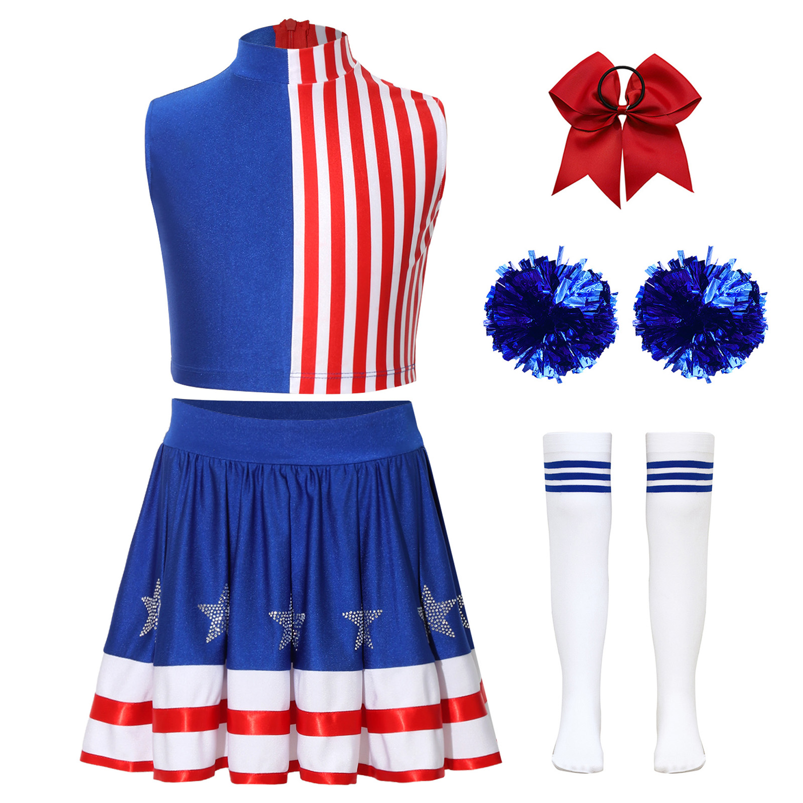 ชุดเชียร์ลีดเดอร์สำหรับเด็กผู้ - Cheerleading Pom Pom บทวิจารณ์และราคา