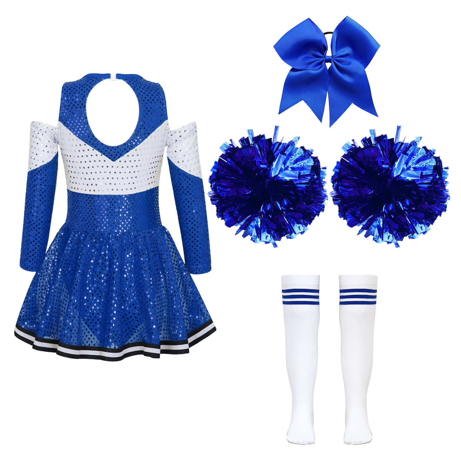 ชุดเชียร์ลีดเดอร์เด็กผู้หญิงชุ - Cheerleading Pom Pom บทวิจารณ์และราคา