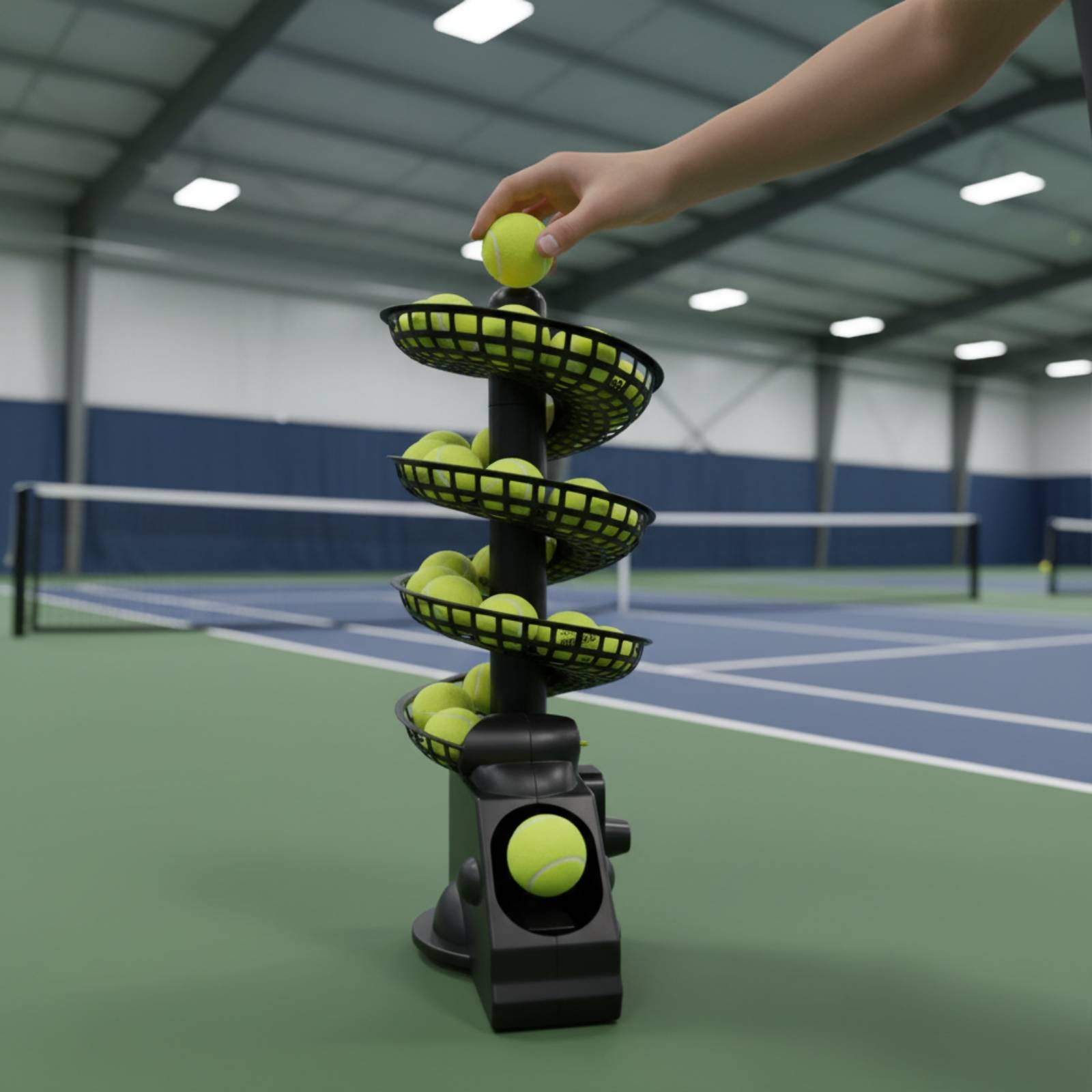 เครื่องยิงลูกเทนนิสแบบพกพา ปรั - Sports Equipment Set บทวิจารณ์และราคา