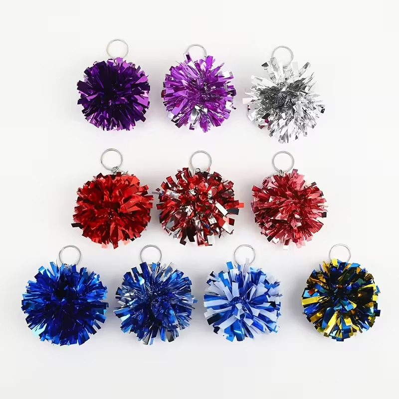 พวงกุญแจพู่เชียร์สีสันสดใส พวง - Cheerleading Pom Pom บทวิจารณ์และราคา